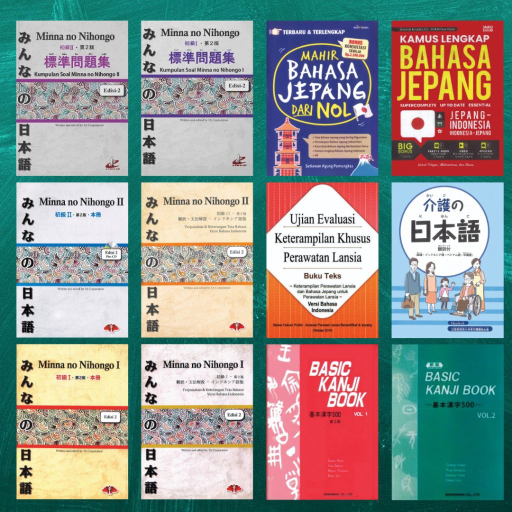 Buku Pembelajaran Bahasa Jepang & Minna No Nihongo