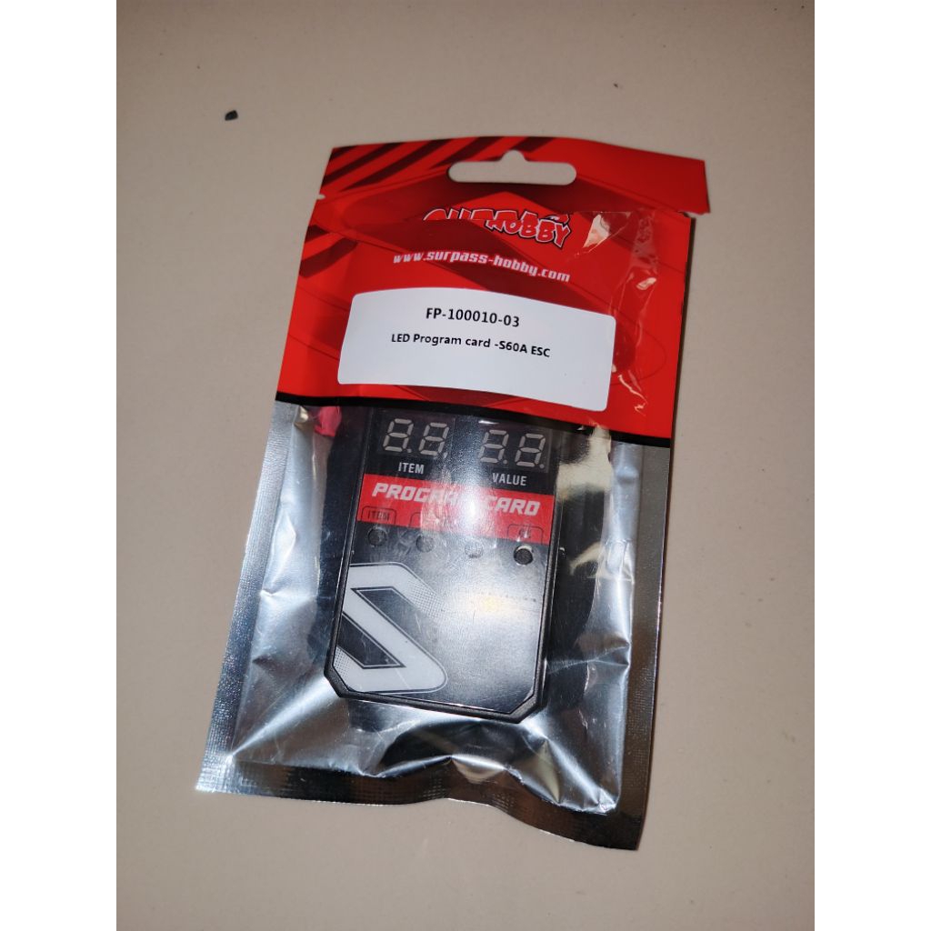 Surpass Hobby Program Card S60A ESC