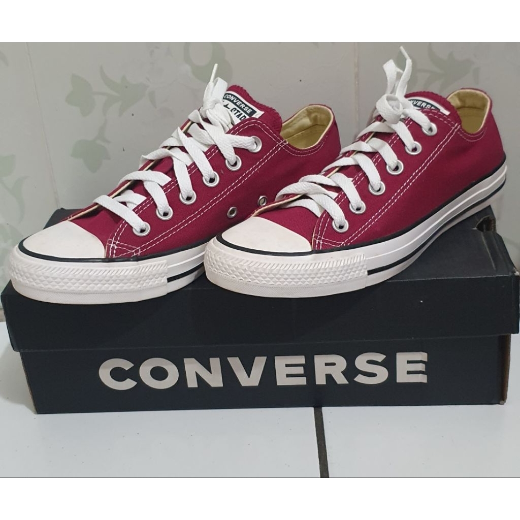 Sepatu Converse All Star Ox M9691C size 39-NEW ORI-Dapat kado size kebesaran-Ada stain/noda kuning2 
