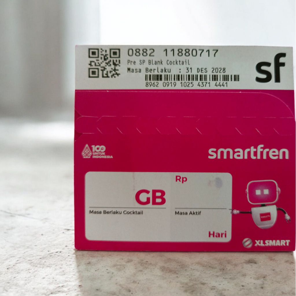 nomor cantik smartfren 2 11 88 07 17 isi kuota 3gb jaringan 5G XL