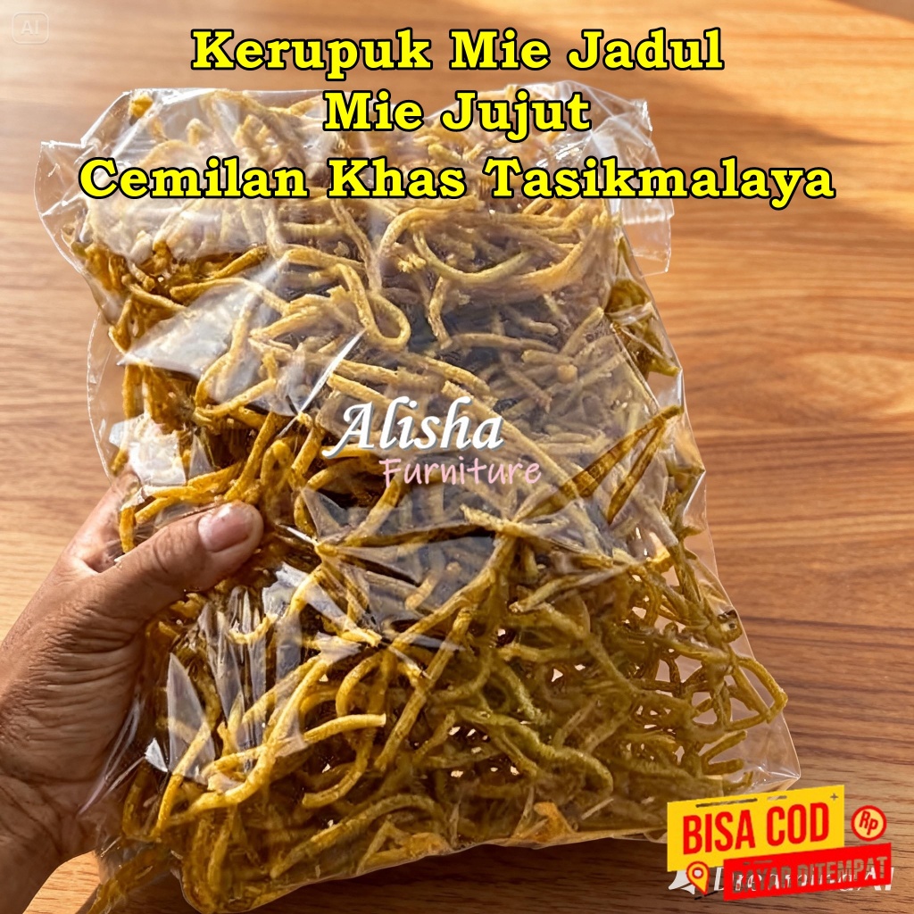 Kerupuk Mie Jadul / Kerupuk Mie Jujut / kerupuk Mie Kuning / Kerupuk Mie Khas Tasik