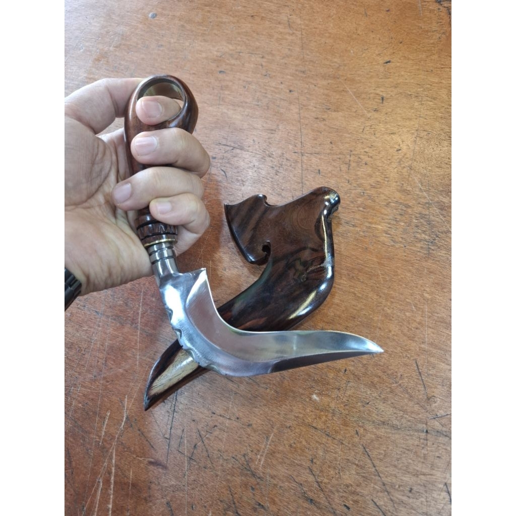 Kerambit Minang Butilasu baja sonokeling