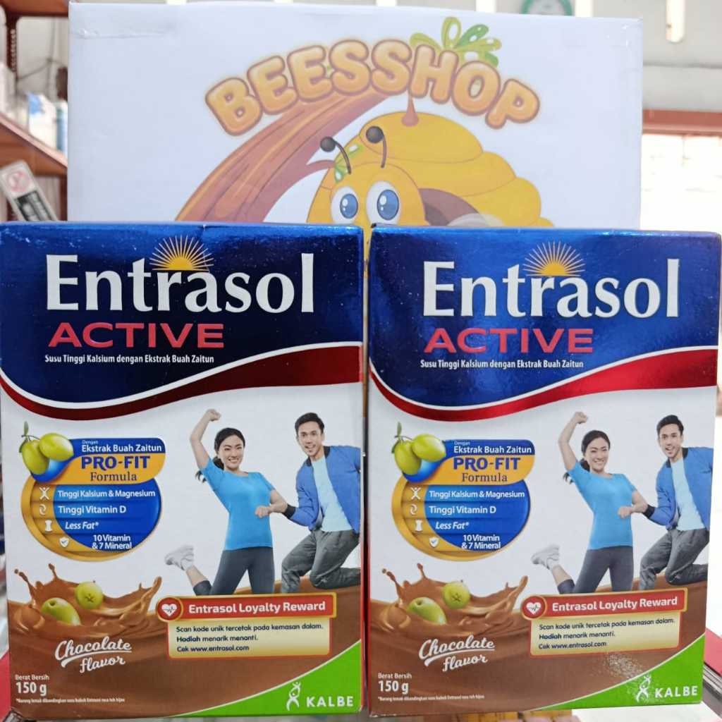 Entrasol Active Coklat Susu Kalsium Antioksidan