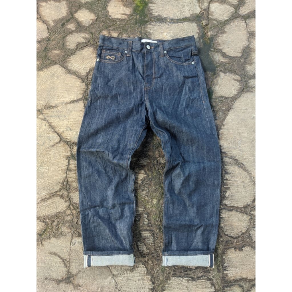 celana denim plac/mergo Selvadge row denim