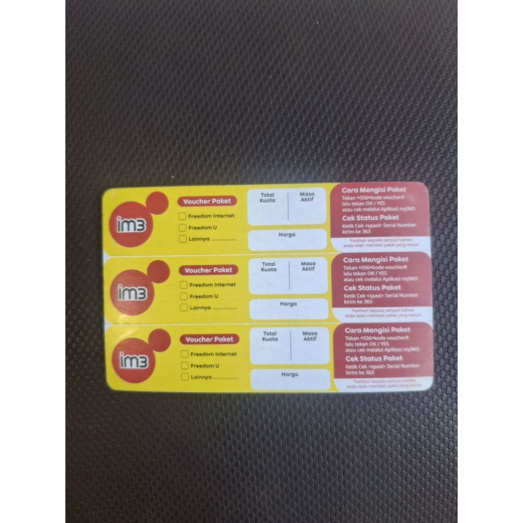 Voucher Kosong Im3