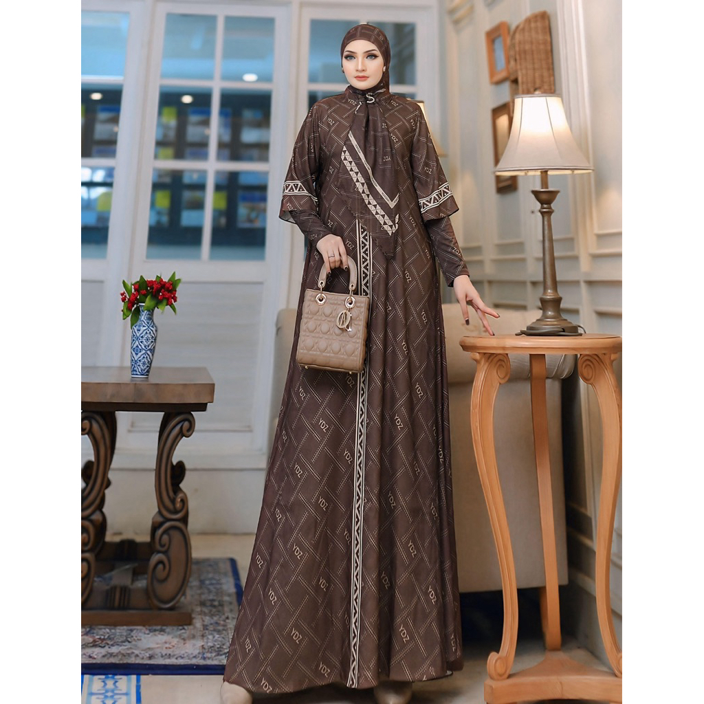Gamis Syari Cantik Falmi Series By Yodizen / Gamis Syari Kekinian / Gamis Syari Mewah