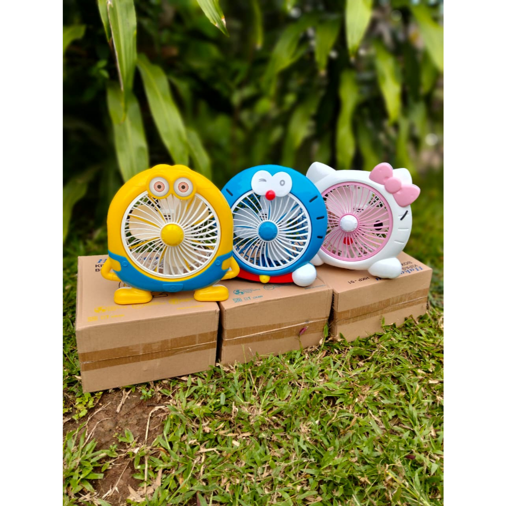 Kipas Angin Meja Karakter Hakamitsu 10inch Kipas Angin Karakter Meja Listrik Kipas Mini Kipas Portab