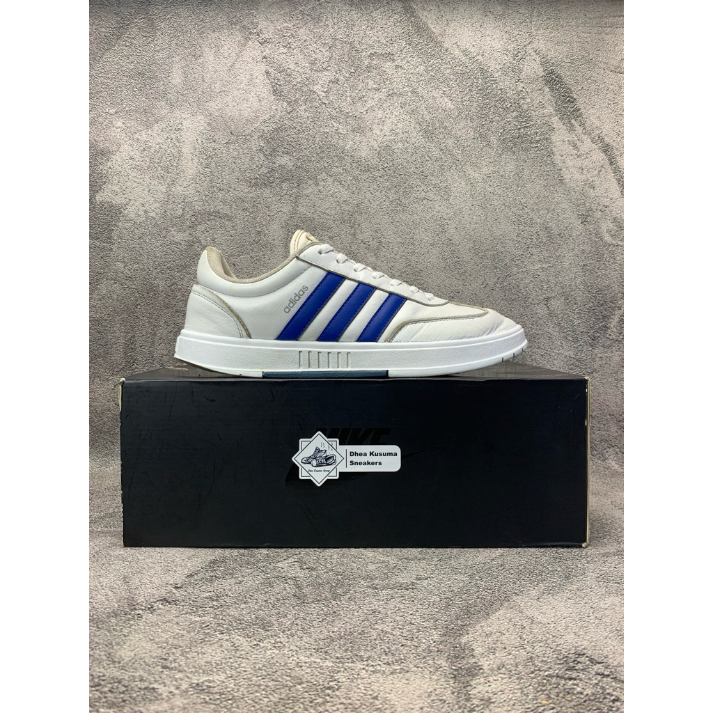 Sepatu Second Casual  Adidas Neo Gradas ‘White Yellow Blue’  Size 42 2/3 insole 27 cm  Original Guar