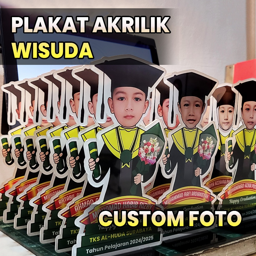 PLAKAT AKRILIK WISUDA TK CUSTOM FOTO
