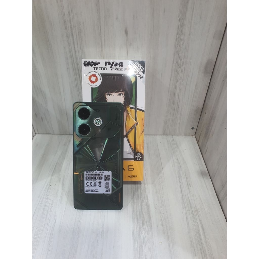 tecno pova 6 12/256gb second garansi resmi