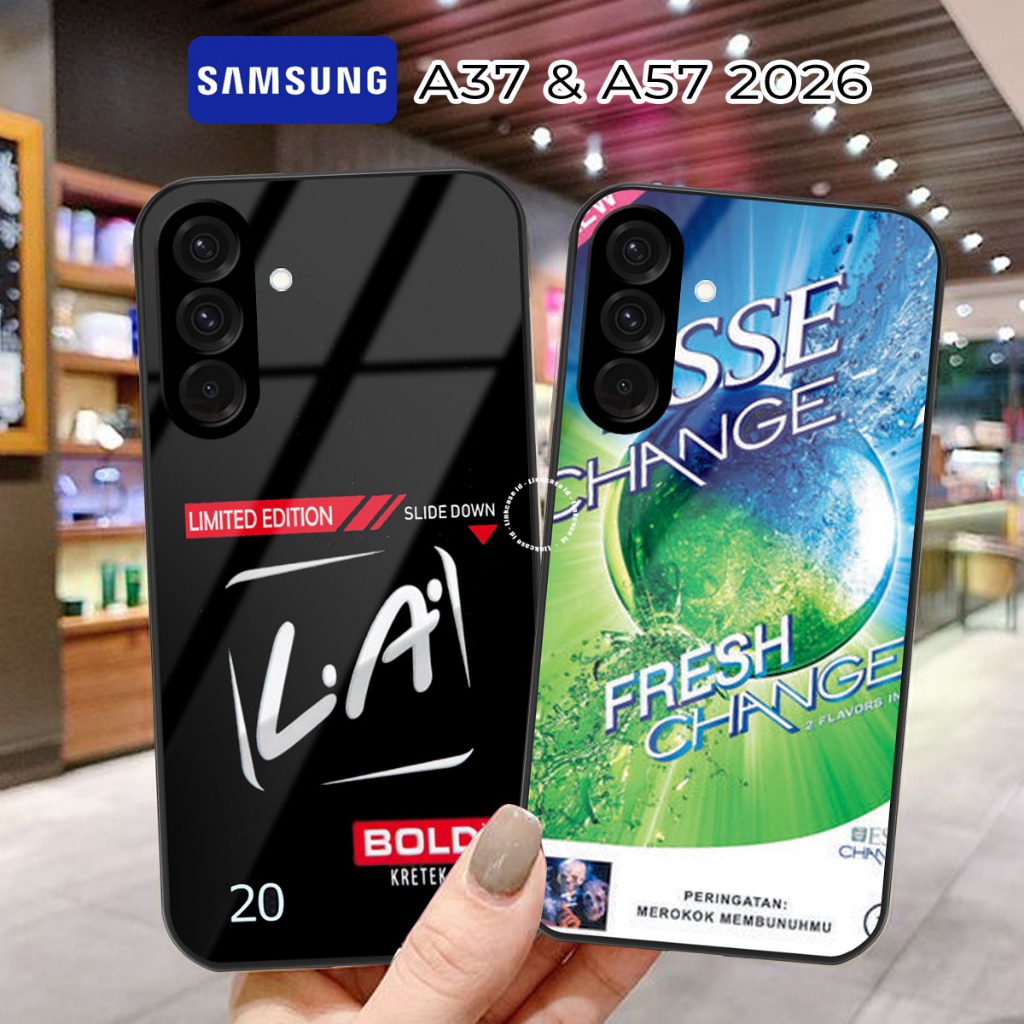 Softcase Kaca Samsung A37 2026 Samsung A57 Terbaru Casing Handphone Pelindung Kamera Protect [LL17] 