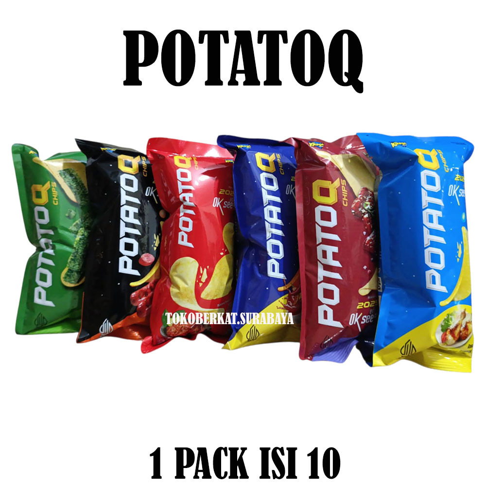 KIKOYA POTATO Q POTATOQ CHIPS KERIPIK KENTANG ISI 10
