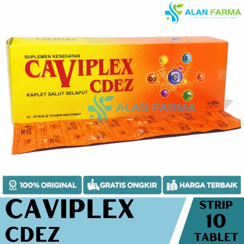 Caviplex CDEZ Strip isi 10 Kaplet | Multivitamin CDEZ
