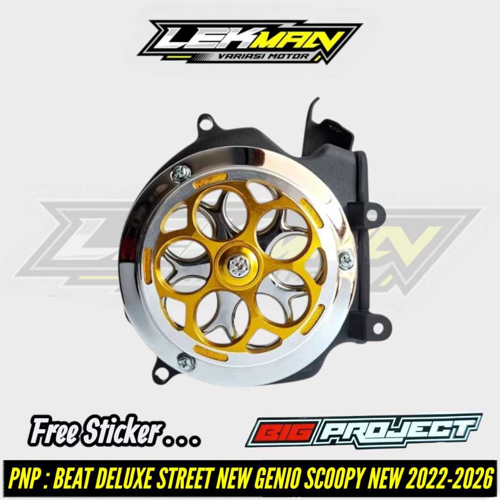 Tutup Kipas Beat Deluxe Sporty Cbs ISS 2022-2026 Set Spinner Bulat Type V1 Bigproject Original Pnp B