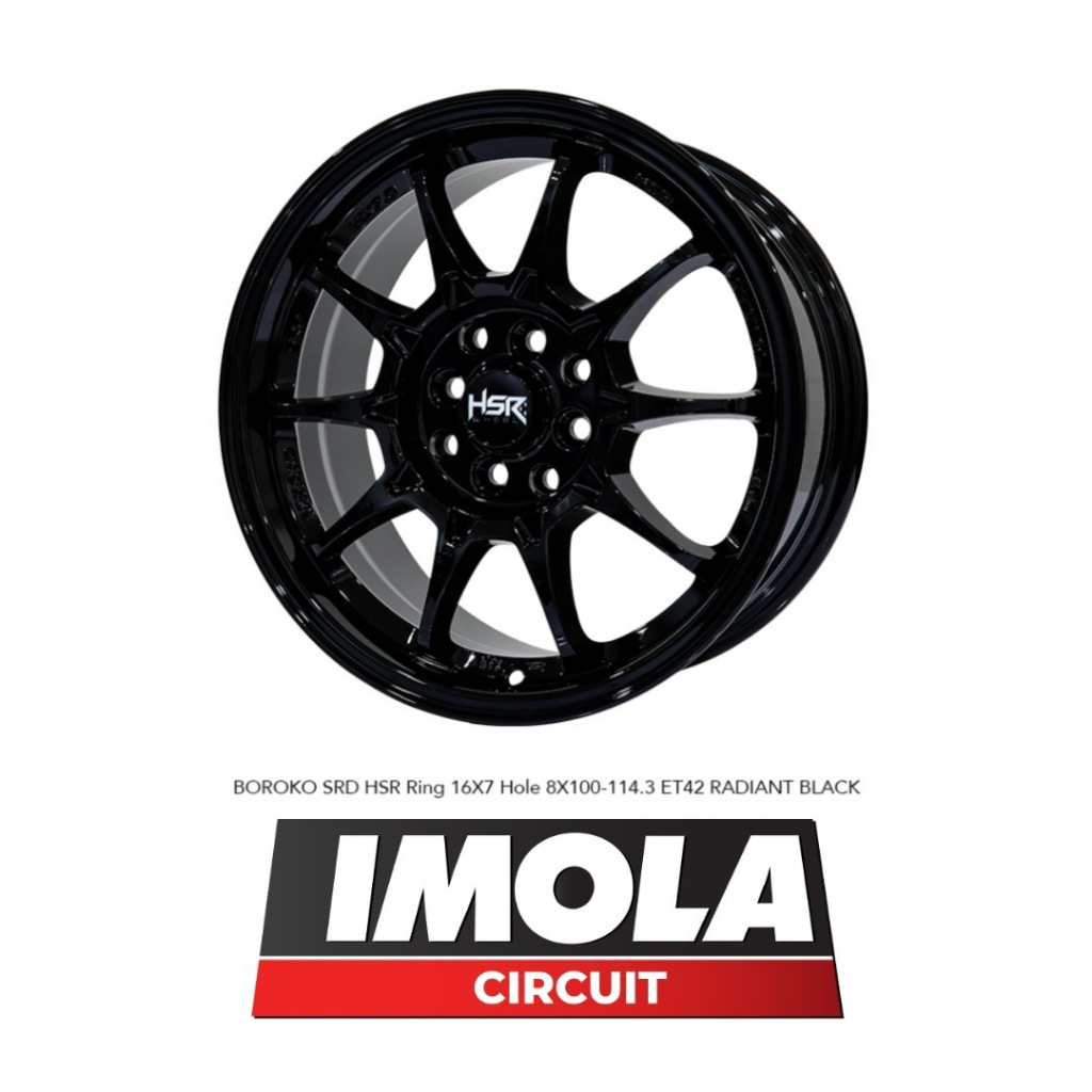 Velg Mobil ring 16 HSR Boroko SRD CE28 buat JAzz Ayla NEW DLL