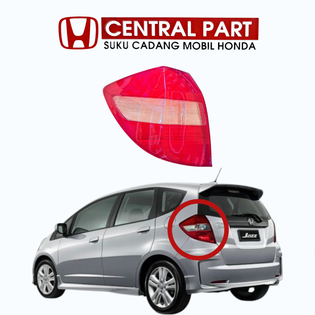 Cover mika stop lamp kaca lampu belakang jazz ge8 2012 2013
