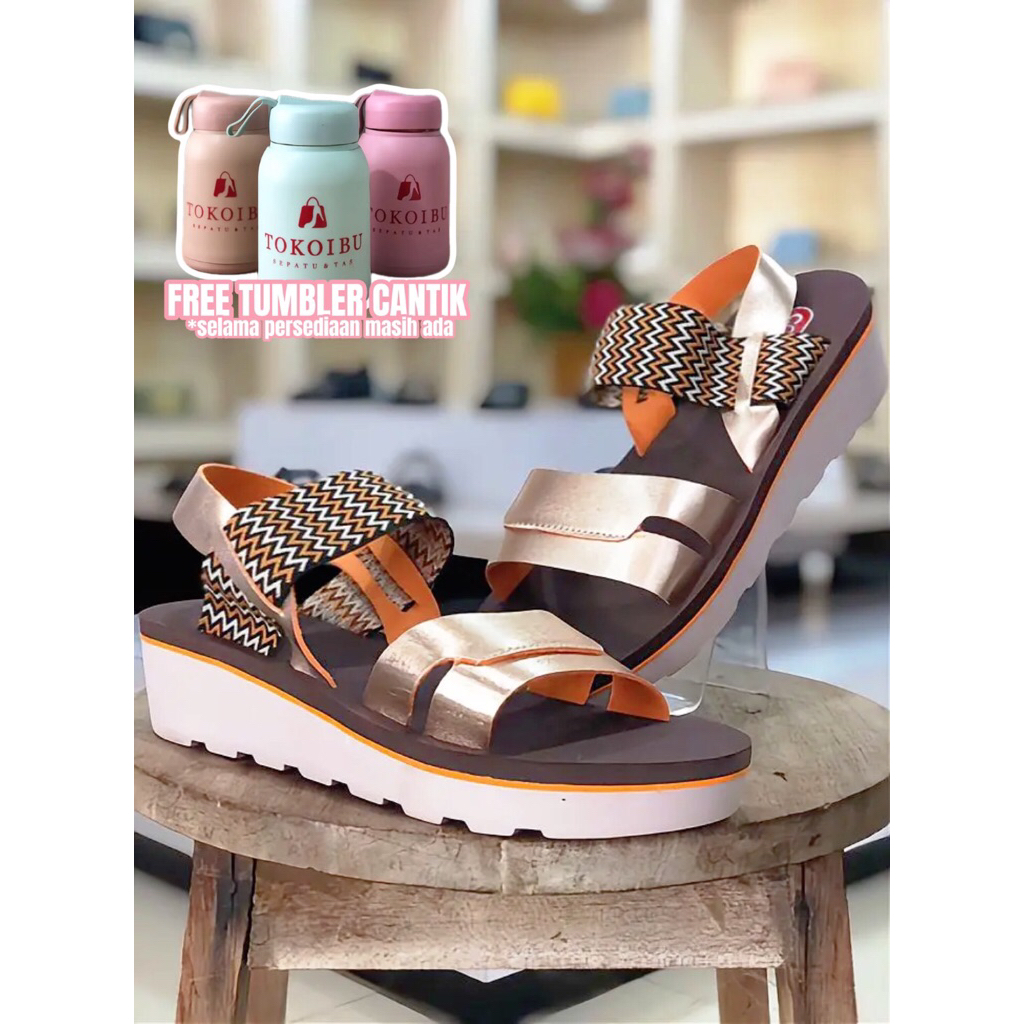 sandal cewe dewasa CARVIL / Alica L / rosegold