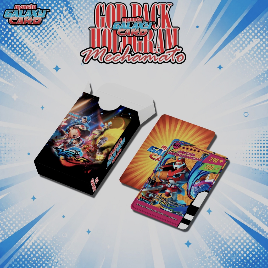 BOBOIBOY MONSTA GALAXY CARD GOD PACK MECHAMATO UNOFFICIAL PREMIUM