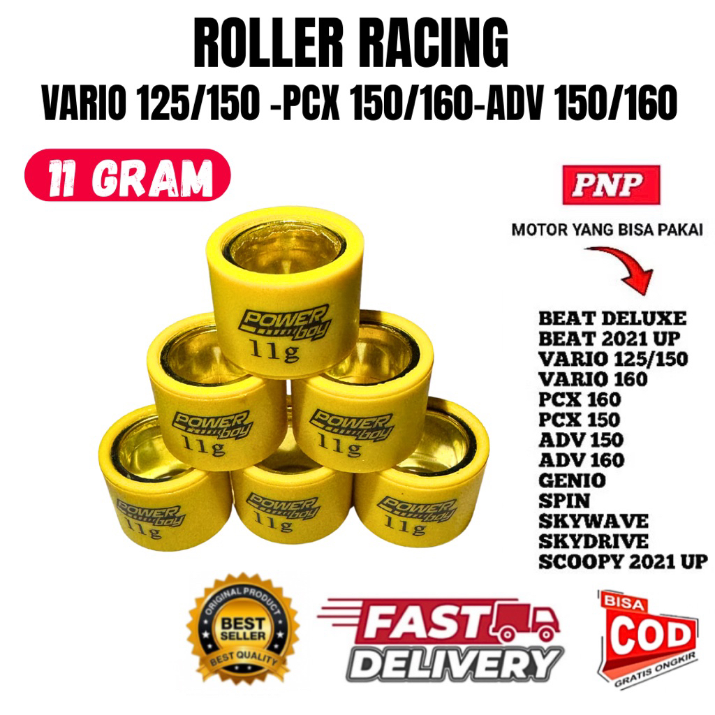 Roller Vario 150 11Gram Roler RACING Vario125 11 gram Roller racing vario 11 Gram Roller PCx roller 