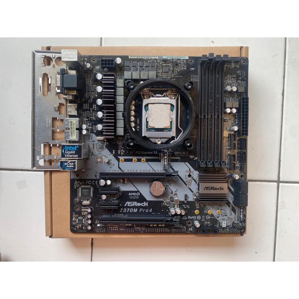 Motherboard ASRock Z370M Pro4 + Intel Core i3-9100F