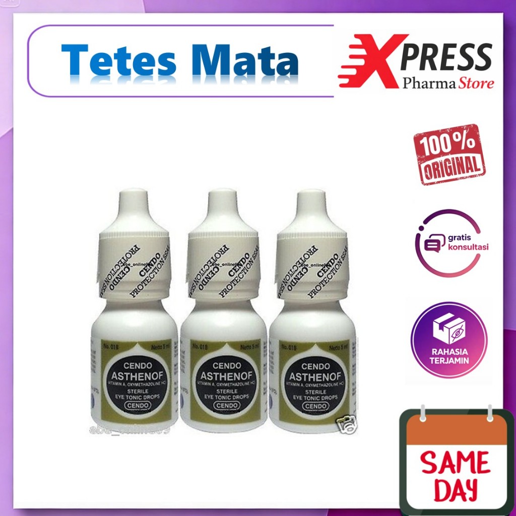 XPRESS  Cendo Asthenof 5 ml Obat Tetes Mata Merah Iritasi Astenof Astenov Asthenov