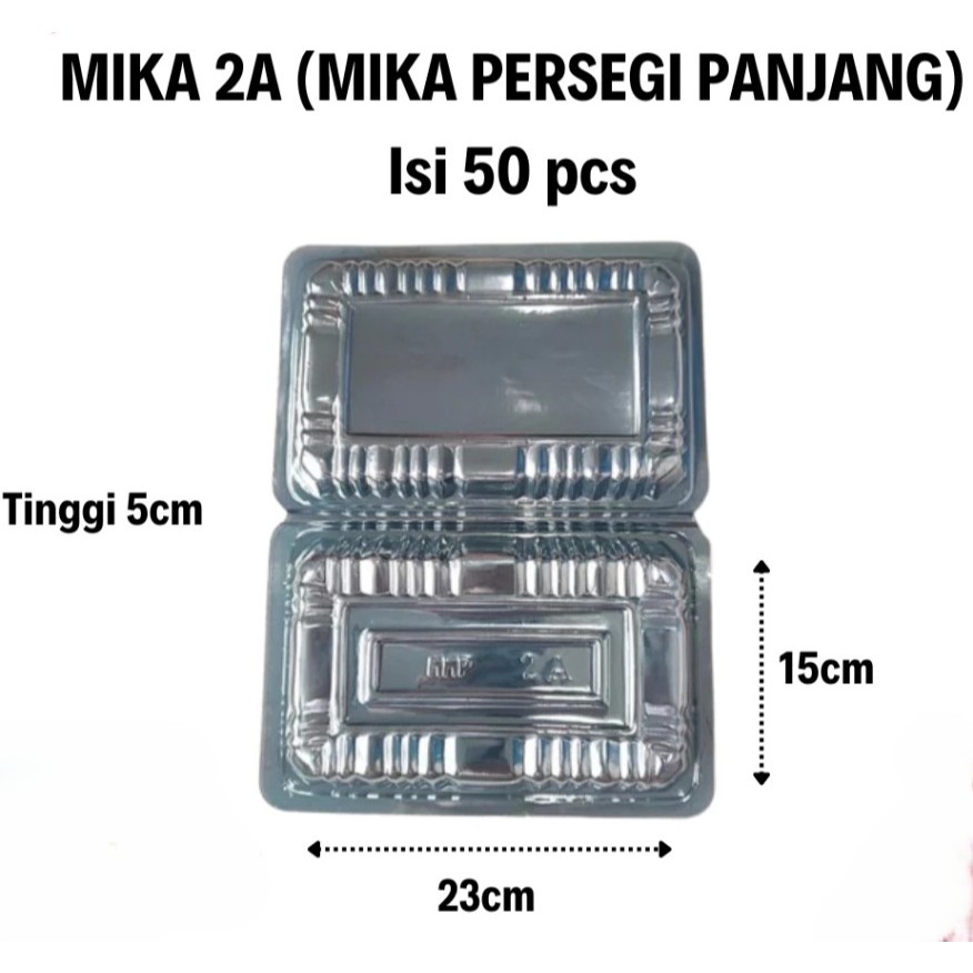 Mika Plastik 2A | Setengah Loyang Bolu | Ecer | Grosir 50 Pcs
