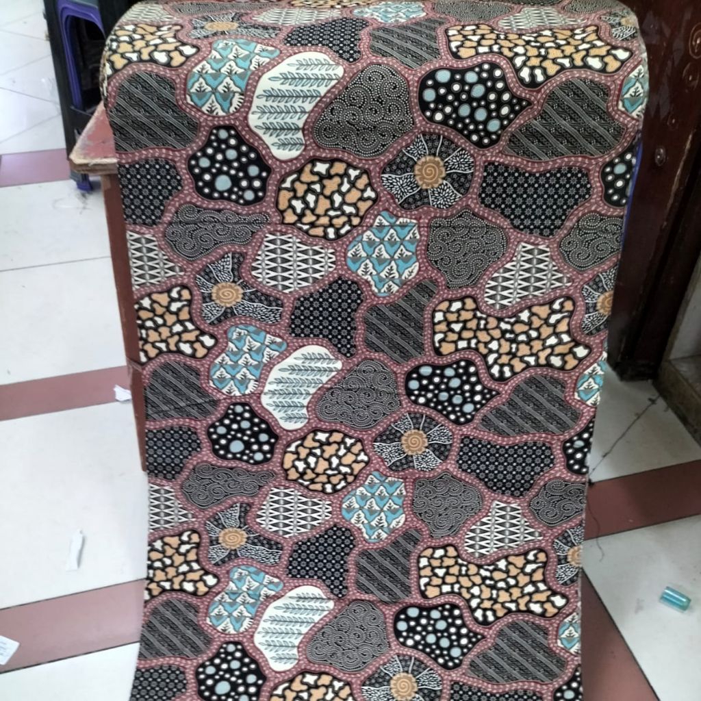 kain bahan katun sutra batik meteran / bahan sutra bakal batik cowok dan cewek premium