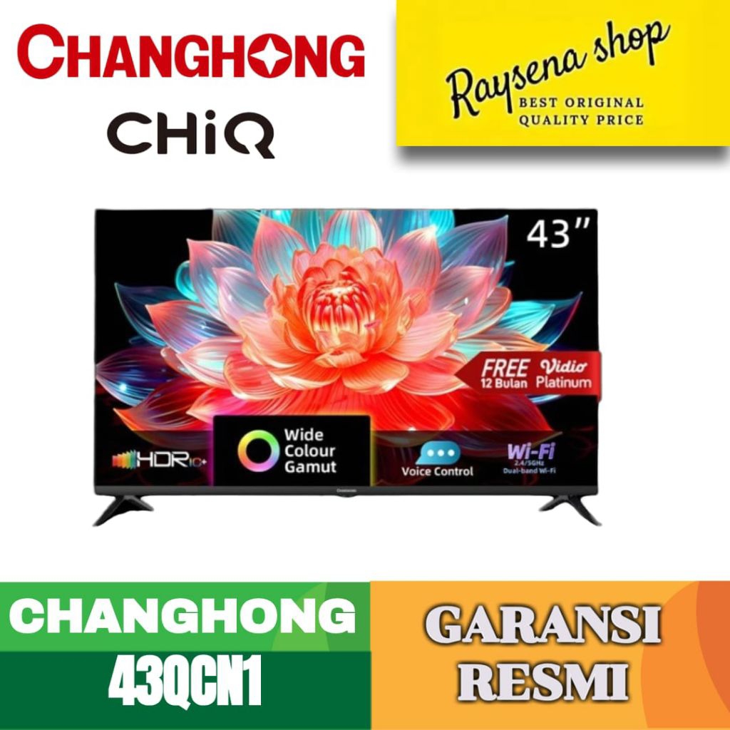 Changhong QLED TV 43inch FHD Google Smart TV Digital TV (L43qcn1)