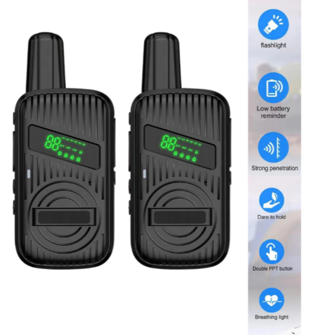 Walkie-Talkie Handy Talky Handsfree Komunikasi 2 Arah Jarak Jauh