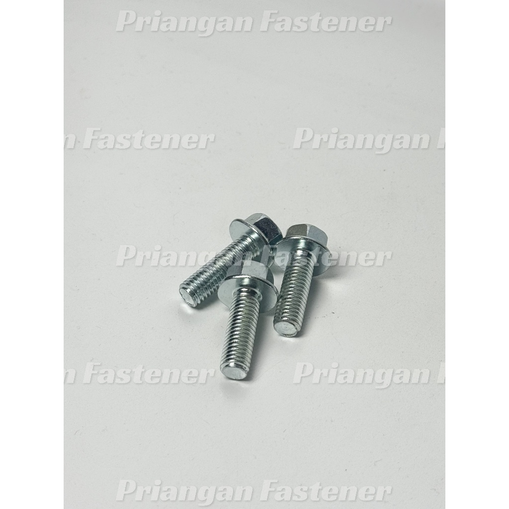 FLANGE BOLT 8X25 GALVANIS PUTIH