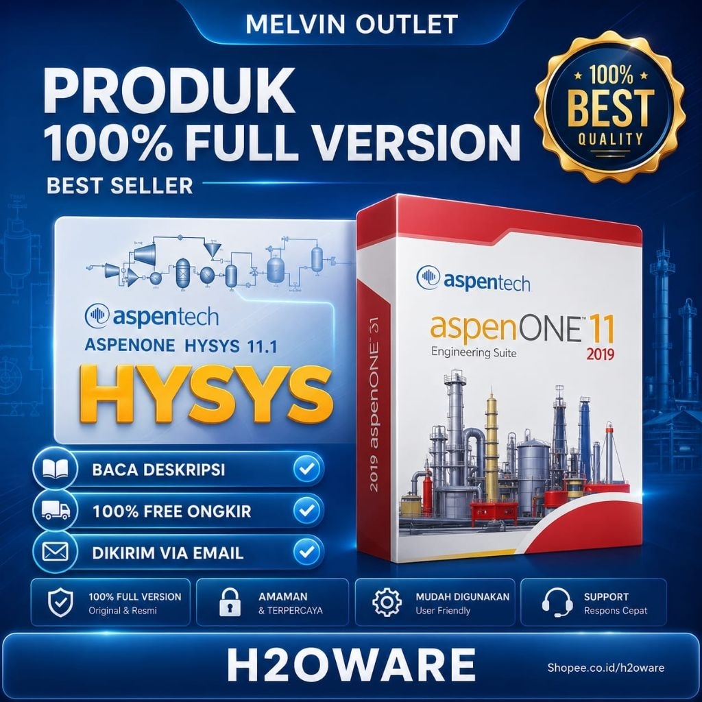 ASPEN ONE HYSYS 11 Windows Full Version Lifetime Software Simulator Matematis Industri Kimia