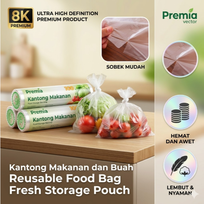 Plastik Buah Roll Plastik Fotocopy Plastik Pembungkus Buah Dan Sayur Plastik Cling Wrap Food Grade