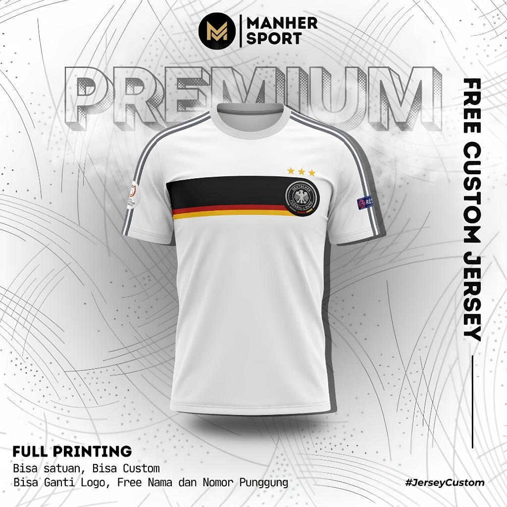 Jersey Jerman Germany 2008 Full Printing custom
