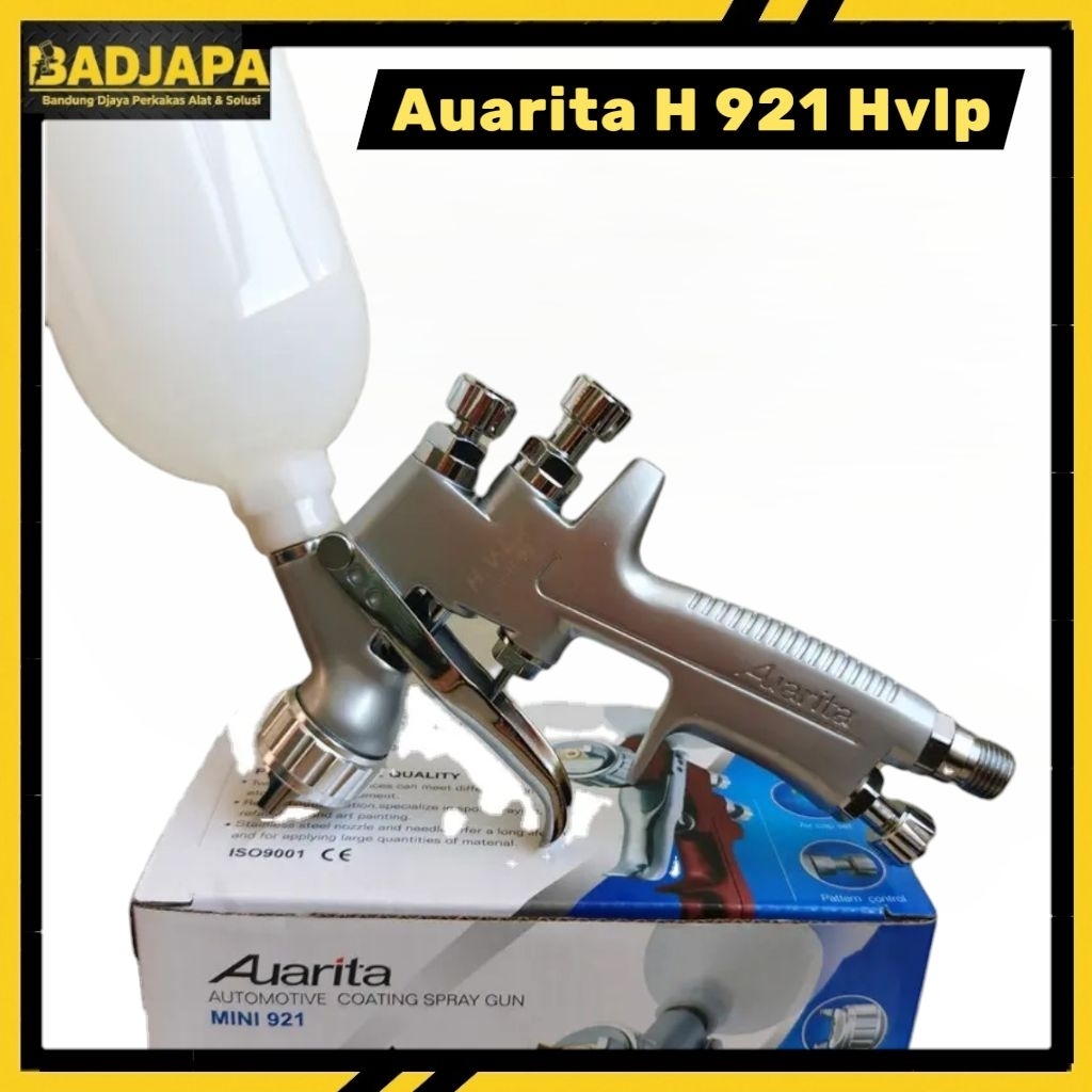 Spray Gun Auarita H-921 HVLP Type Tabung Atas Cocok Untuk Cat Body Mobil dan Motor