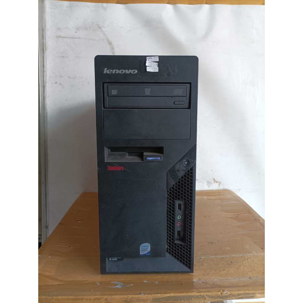 cpu lenovo thinkcentre 7484 cto intel core duo e5700 ram 2gb ddr3 hardisk 160gb siap pakai