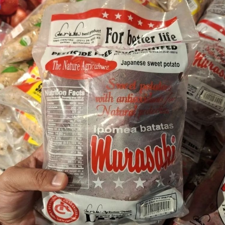 Ubi jepang Murasaki fresh import / pack 1kg