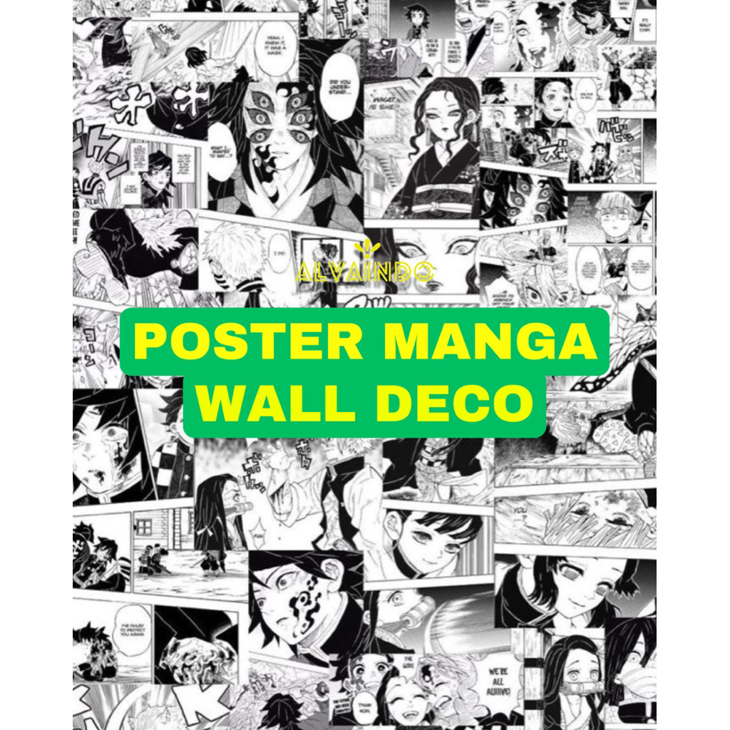 Poster Manga Hiasan Dinding Kamar Anime Wall Decor