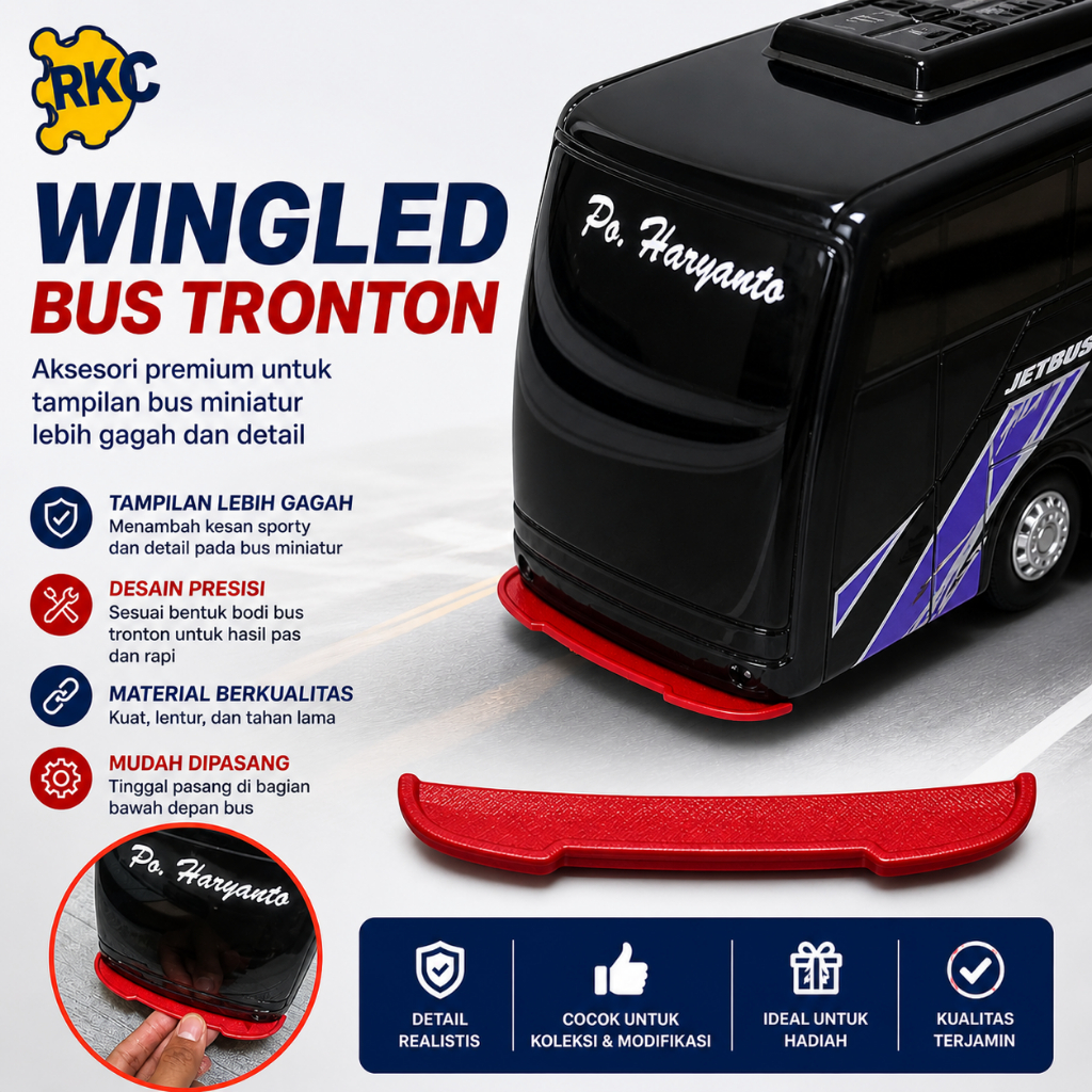 Wingled Winglet Bus Tronton UHD Bus Tronton Aksesoris Winglet