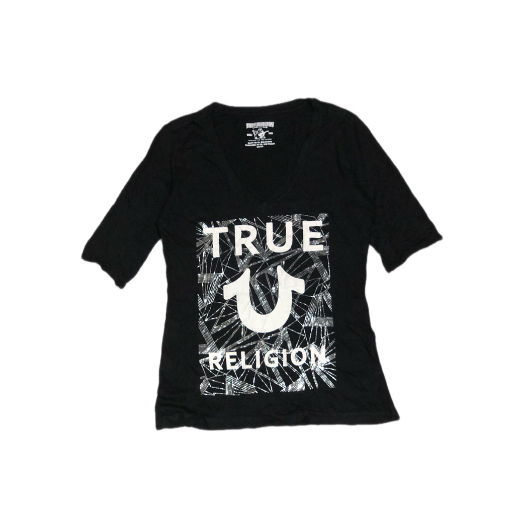 True religion v neck tshirt / kaos true religion