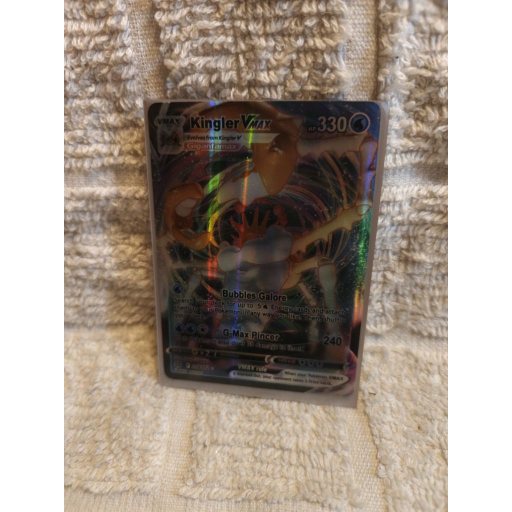 KINGLER VMAX kartu pokemon original