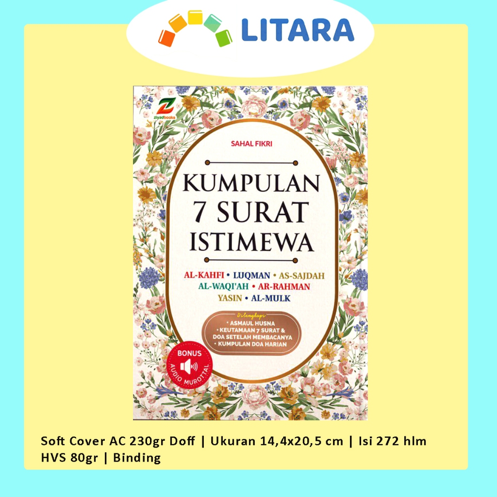 Ziyadbooks Buku Kumpulan 7 Surat Istimewa Ukuran A5 Surat Pilihan Dalam Alquran
