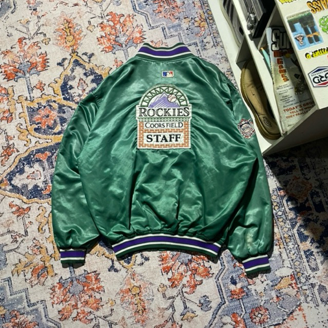 Vintage 90's MLB Starter Colorado Rockies Varsity Jacket