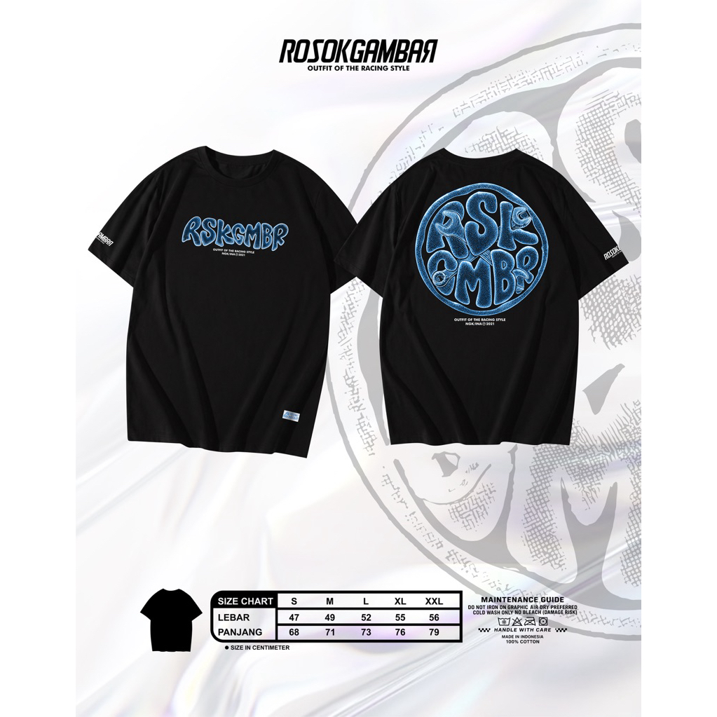 Kaos rosok gambar code engkol font lingkaran