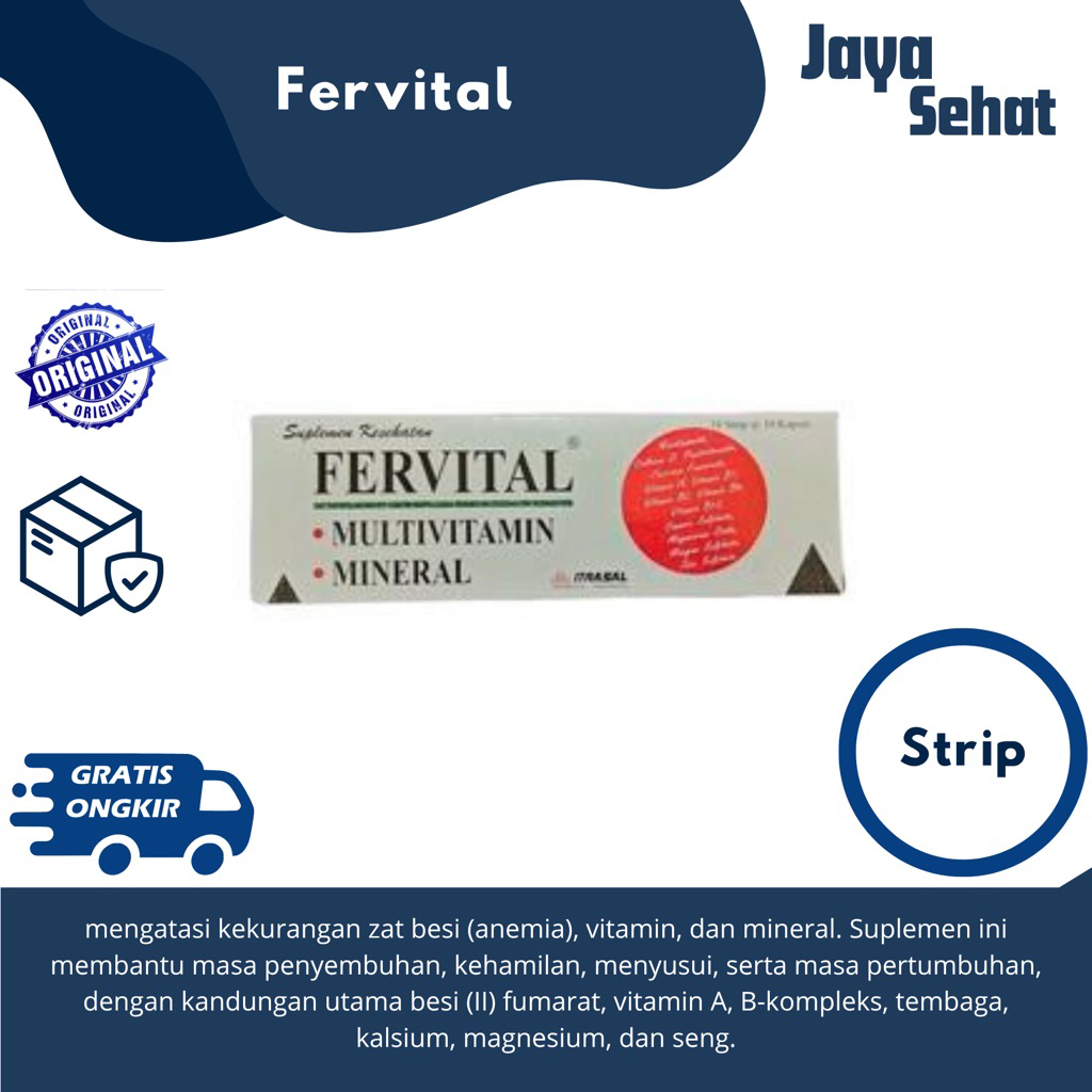 Fervital Multivitamin dan mineral 10 tab