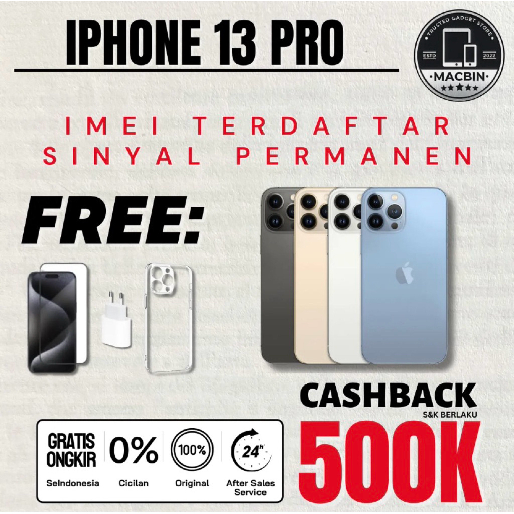 iPhone 13 Pro 128GB 256GB Bea Cukai Apple 13 Pro 128 GB 256 GB