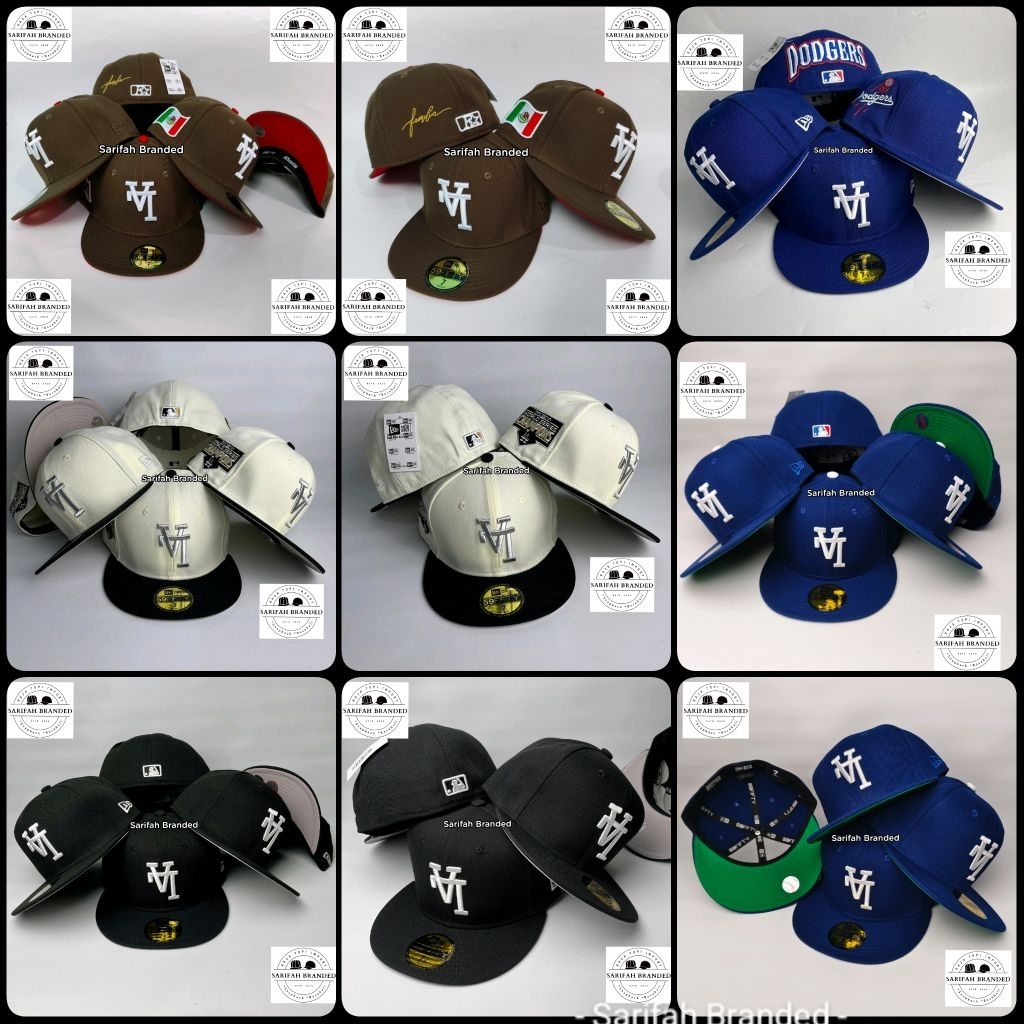 KOLEKSI TOPI BUILD UP LA LOGO TERBALIK AA+ Import - Topi Fitted Upside Down