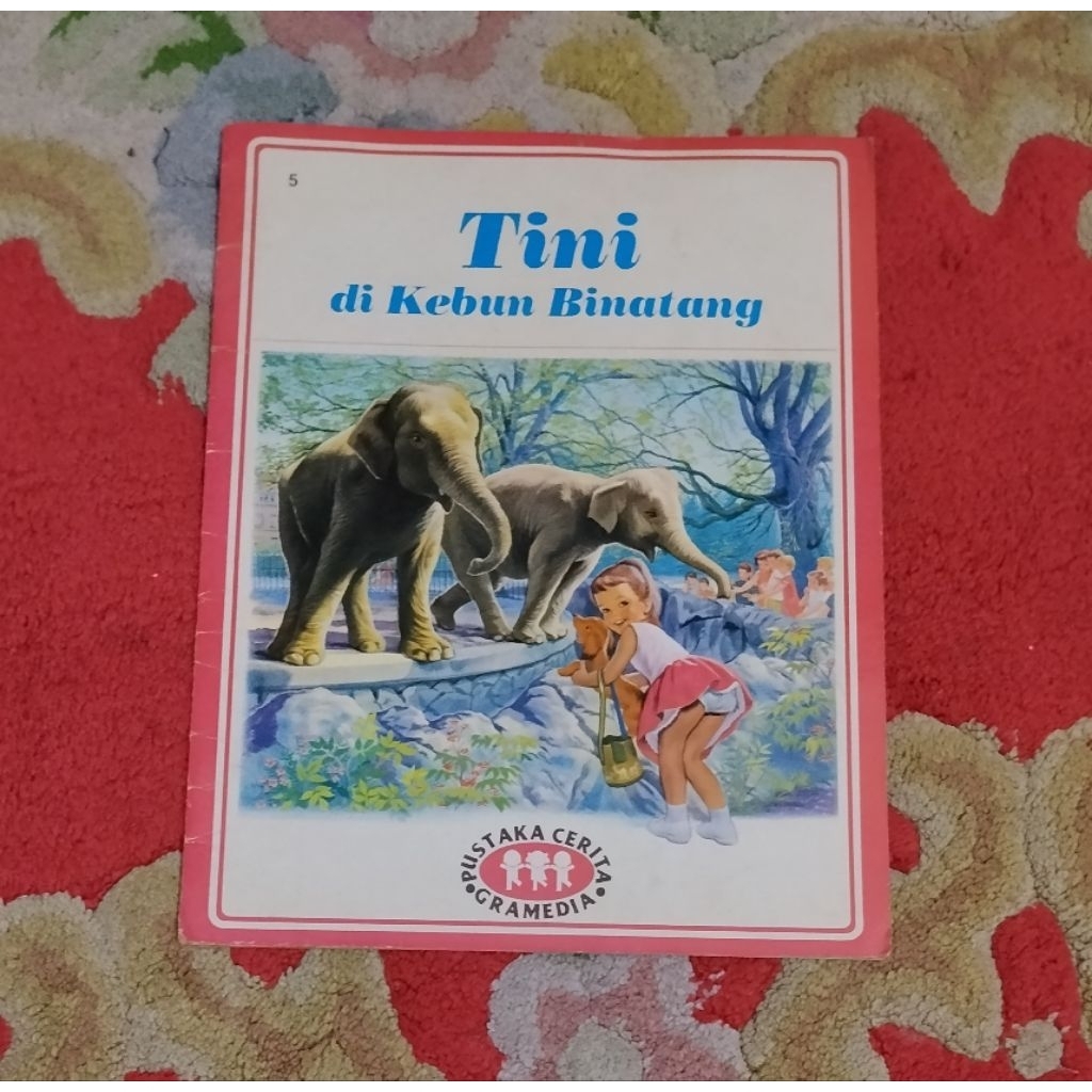 Buku anak Pustaka Cerita Gramedia "Tini di Kebun Binatang" 100%ORI koleksi pribadi