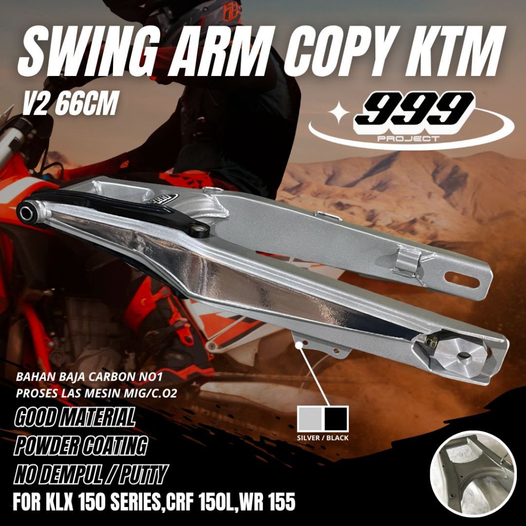 999PROJECT SWING ARM COPY KTM 66CM KLX CRF WR ARM REPLIKA KTM 66CM ARM KLX CRF WR