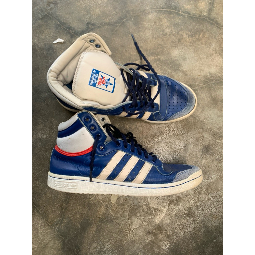 [preloved] sepatu basket adidas vintage casual formal kulit  formal pria wanita brand murah second -