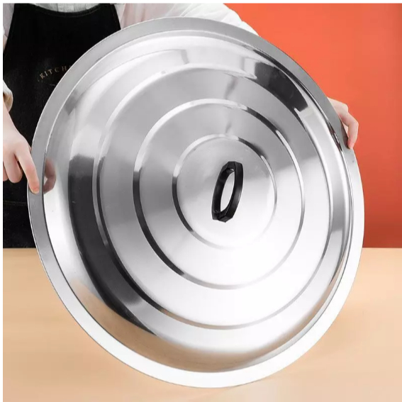 Tutup Wajan Jumbo Premium Stainless Steel 60-80 CM Tutup Kuali Penggorengan Anti Panas / Anti Karat